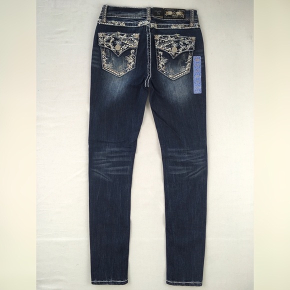 NWT GRACE IN LA JEANS Mid Rise Easy Skinny Jean - Picture 3 of 7